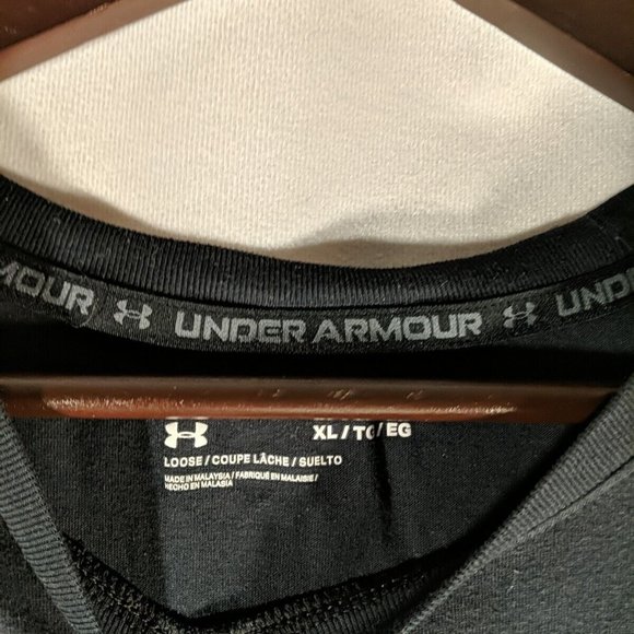 Under Armour Racing Slam Dunk Loose Fit Men's xl Extra Large black t-shirt top - Picture 6 of 11